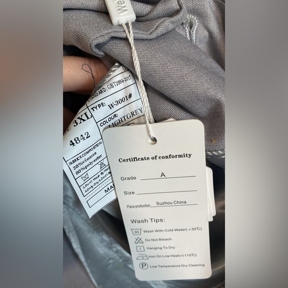 Wehilion 3XL gray suit jacket - Picture 13 of 16